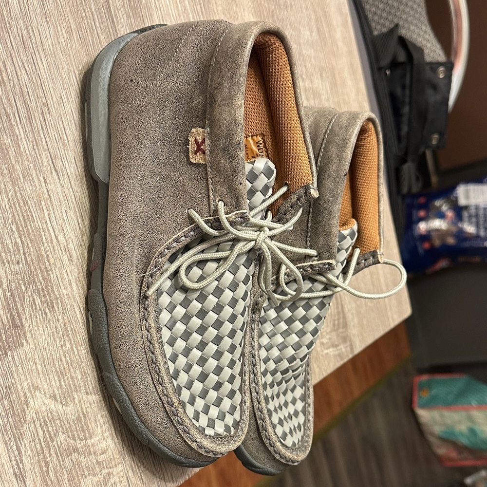 Twisted X Gray and Tan Athletic Shoes